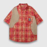 Karierte Hemden mit kontrastierendem Patchwork